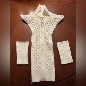 Veronica Beard Ivory Upstate Dickey + Cuffs sz O/S